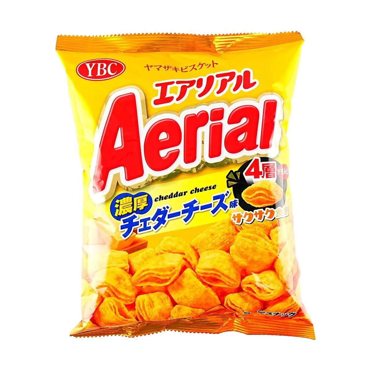 YBC Yamazaki Corn Potage Snack Cheddar Cheese Flavor 65g - Crispy Japanese Savory Puffs