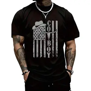 Retro Western Cowboy T-Shirt, Rodeo Graphic Tee, Vintage Country Style Outfit