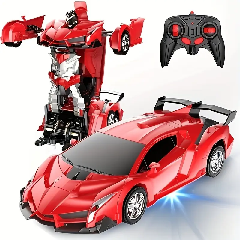 Viral Spooky Halloween Toy 2.4GHz Remote Control Hobby Robot That Transforms to Robot, 1:18 Scale, 360° Rotation, Rechargeable Durable ABS Plastic Cars, Blackfriday Deal, Outdoor Play Toy Gift for Boys,Kids Halloween Party Toy,