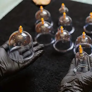 12 Piece Vacuum Cupping Therapy Set, Home Use Body Care Body Relaxation Negative Pressure Suction Cups, Full Body Acupuncture Massage Kit, Relaxation Aid