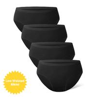 Black -  Low Waisted Bikini