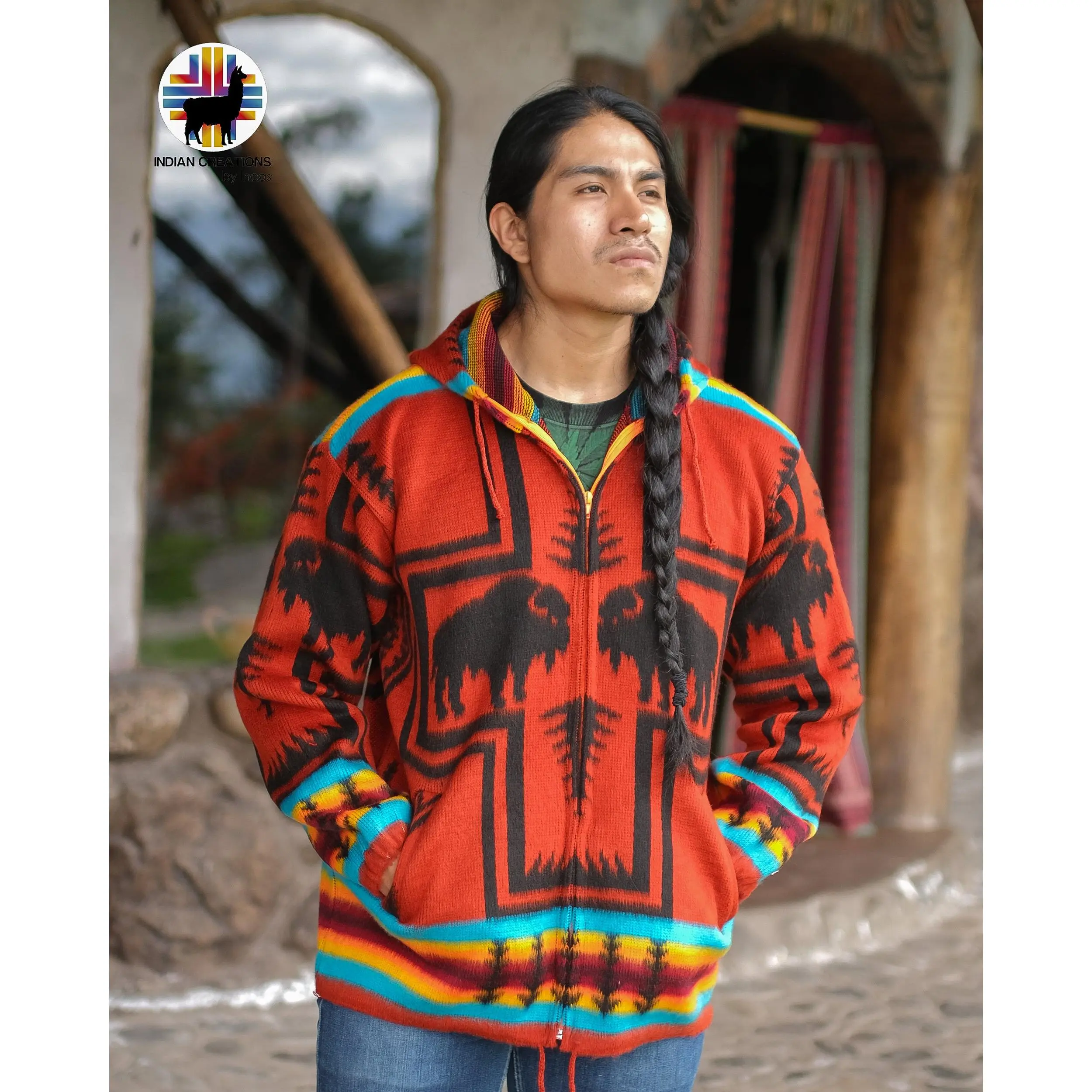 Red Buffalo Alpaca Jacket