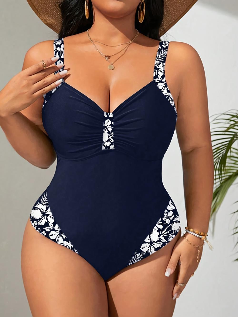 Plus Size Women One Piece Tummy Control Slimming Swimsuits Modest Bathing Suit Ruched Shapewear Swimwear 2026 bikini with faja bathing suits for the summer stylish swimwear high waist design cut back swimsuit