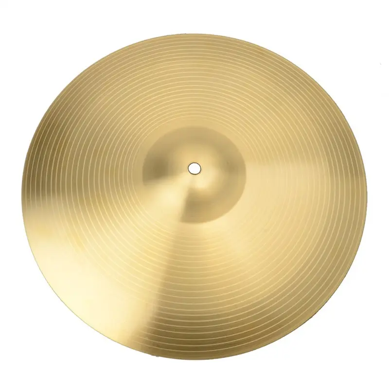16in High Quality Copper Alloy Crash Cymbal - 0.7mm Thick, 22.33oz/633g Heavy-Duty, Shining Metal Luster, Smooth Surface, Deep Sound, Durable, Ideal for Live Performances, Beginners, Strengthen Heated Music Atmosphere (1 Piece Included)