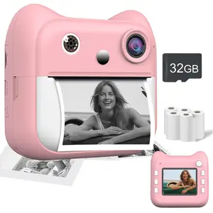 Instant Print Camera for Men & Women, 6x Digital Zoom, HD 1080P Video Mode, Delay Timer, Continuous Shooting, Portable Mini Printer Toy