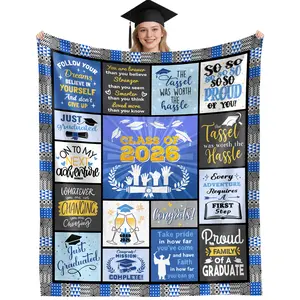 Graduation Gifts for Her, Class of 2026 Graduation Blanket, College/Masters Degree/PHD/High School Graduation Gifts for Women, Girls Graduation Gifts 2026 Throw Blanket