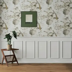 6 Set Accent Wall Molding Kit Premade Wainscoting Panels Wall Molding Peel and Stick Panel White Pre Cut Trim for Walls Picture Frame Molding for  Decoration (12 x 24 Inch)