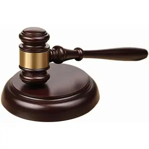 Wooden Gavel and Sound Block Set, Loud Clear Strike Judge Gavel for Meetings, Auctions, HOA, Mock Trials, Lawyers, Judges & Premium Gift