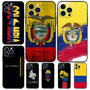 Fashion Colombia Flag Case for IPhone 17 16 15 14 13 12 11 17Air Plus Pro Promax Samsung Galaxy S26 S25 S24 S23 S22 Phone Cover