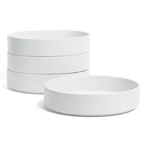 over&back Stackable 40oz Semi-Matte Stoneware Dinner Bowls