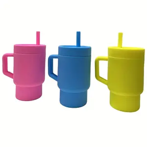 Silicone Sports Outdoor Water Cup, Anti-Drop Easy Clean High Temperature Resistant, Retractable Portable for Home, Outdoors, Travel Camping