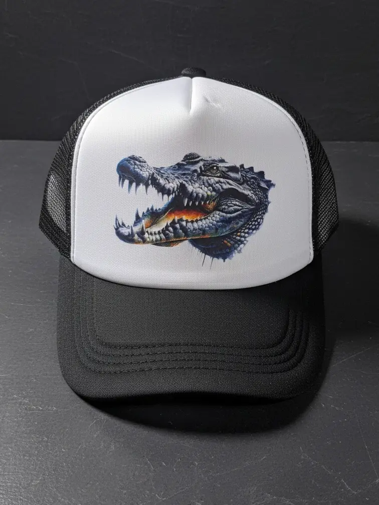 Alligator Trucker Hat – Bold Predator Graphic Cap