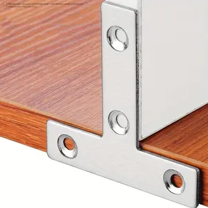 Angle fixing bracket, 90-degree angle support frame, flat T-shaped support frame, Stainless Steel Bracket