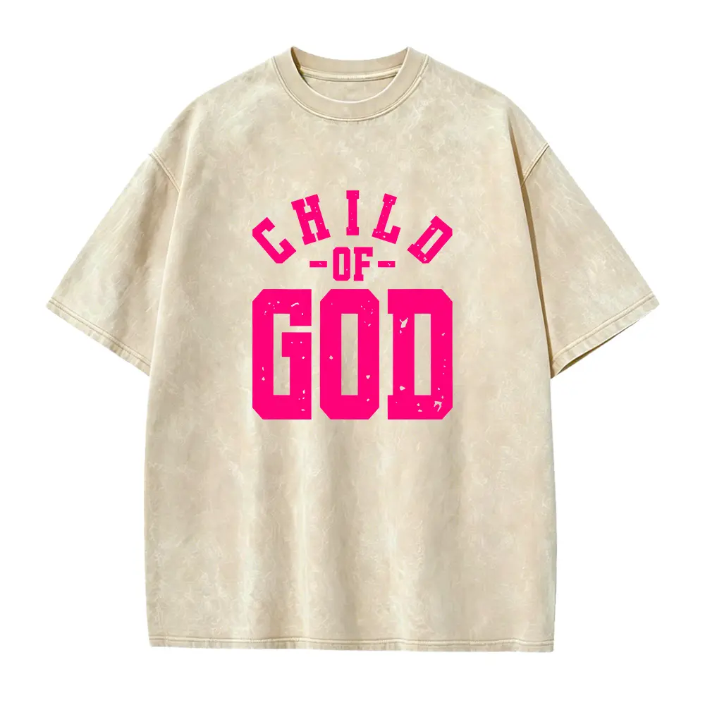 Of God Christian Faith T-Shirt for Men & Women - Bold Hot Pink Religious Tee with Verse Design, 220GSM Pure, Unisex Casual Church Wear, Year-Round Spiritual Apparel