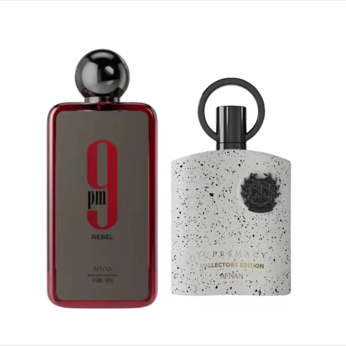 Afnan Bundle 9PM Rebel & Supremacy Collector's Edition EDP Perfume Spray 3.4 oz