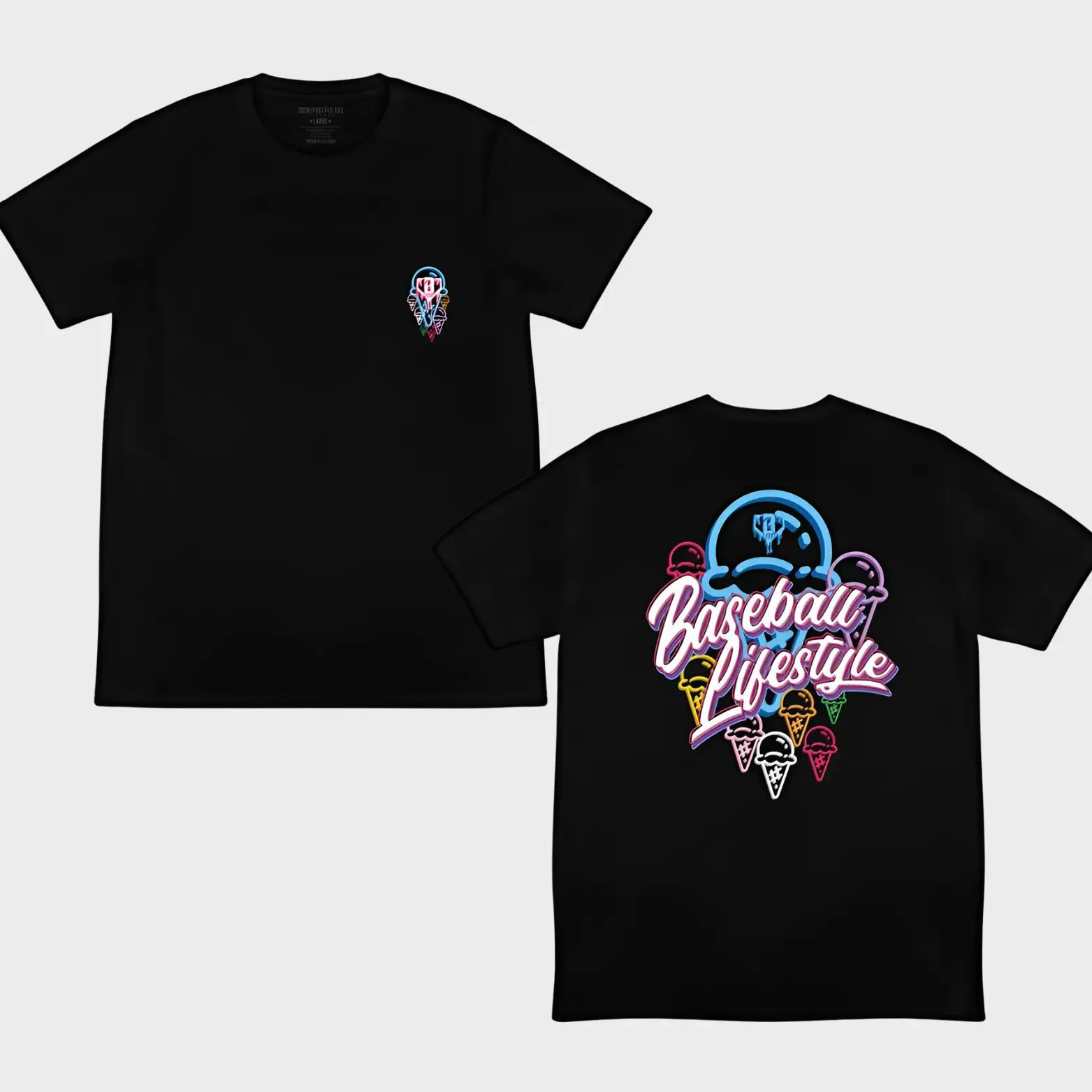 Youth & Adult Baseball Lifestyle 101 Graphic T-Shirt - Baseball Drip Graphic Tee, 1st Day of School Outfit, Gift for Kids, Graphic T Shirts, Good Graphic Tees Retro Print Cotton Short Sleeve Tee for Men Women Streetwear