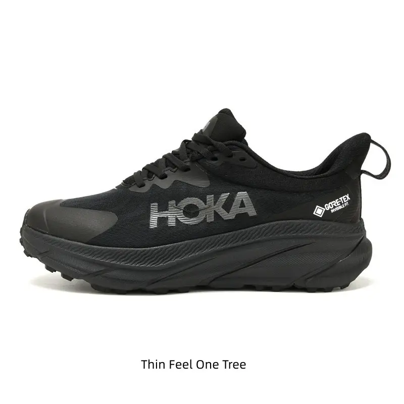 All Black Waterproof Woven Hiking Sneakers, Rugged Foam Thick Sole Trainers, Slip Resistant Shock Absorb Outdoor Footwear for Mountain Trekking Rainy Walk Camping Daily Off-Road All Weather Sports Shoes