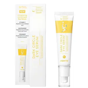 Dark Circle Remover Eye Serum, Eye Bags Treatment for Men and Women, Vitamin C, Niacinamide, Ceramide, Vegan Under Eye Treatment 30g