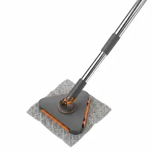 Automatic Hands-Free Flat Mop System with Single-Click Disposable Fabric Change, Heavy-Duty ABS Structure, Space-Saving Design, Lightweight, Ideal for Kitchen & Bathroom, Great Gift for Home Care Supplies mini