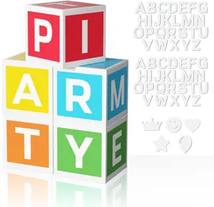 Rainbow Letter Boxes Party Decor – Custom Name