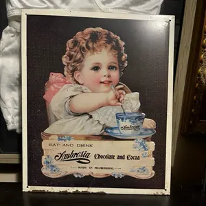 Ambrosia Chocolate Factory Vintage Advertising Sign Jeffery Dahmer