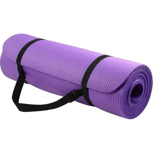 JuanYoga Mat, 1/2-Inch Extra Thick High Density Exercise Mat, Anti-Tear Exercise Yoga Mat with Carrying Strap, Suitable for Various Yoga Exercises