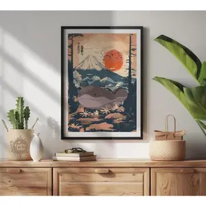 Clodsire: Japanese Tapestry Style Pokemon Anime Poster - Printable Wall Art for Bedroom and Japanese Home Decor
