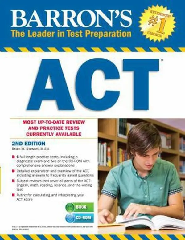 USED-Barron's ACT with CD-ROM by Brian W. Stewart M.Ed. (Paperback)