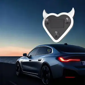 LED Ambient Lighting Car, Solar and USB Powered Auto Interior Atmosphere Light, Heart-Shaped Decorative Light, Easy Install Suction Cup, Interior Glow for SUV Sedan Truck Minivan, Enhance Vehicle