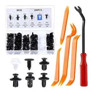 Door handle type fixed buckle link rivet screw, fixed buckle rivet, automotive plastic expansion screw buckle, automotive bumper fixed buckle, door panel leaf panel roof buckle