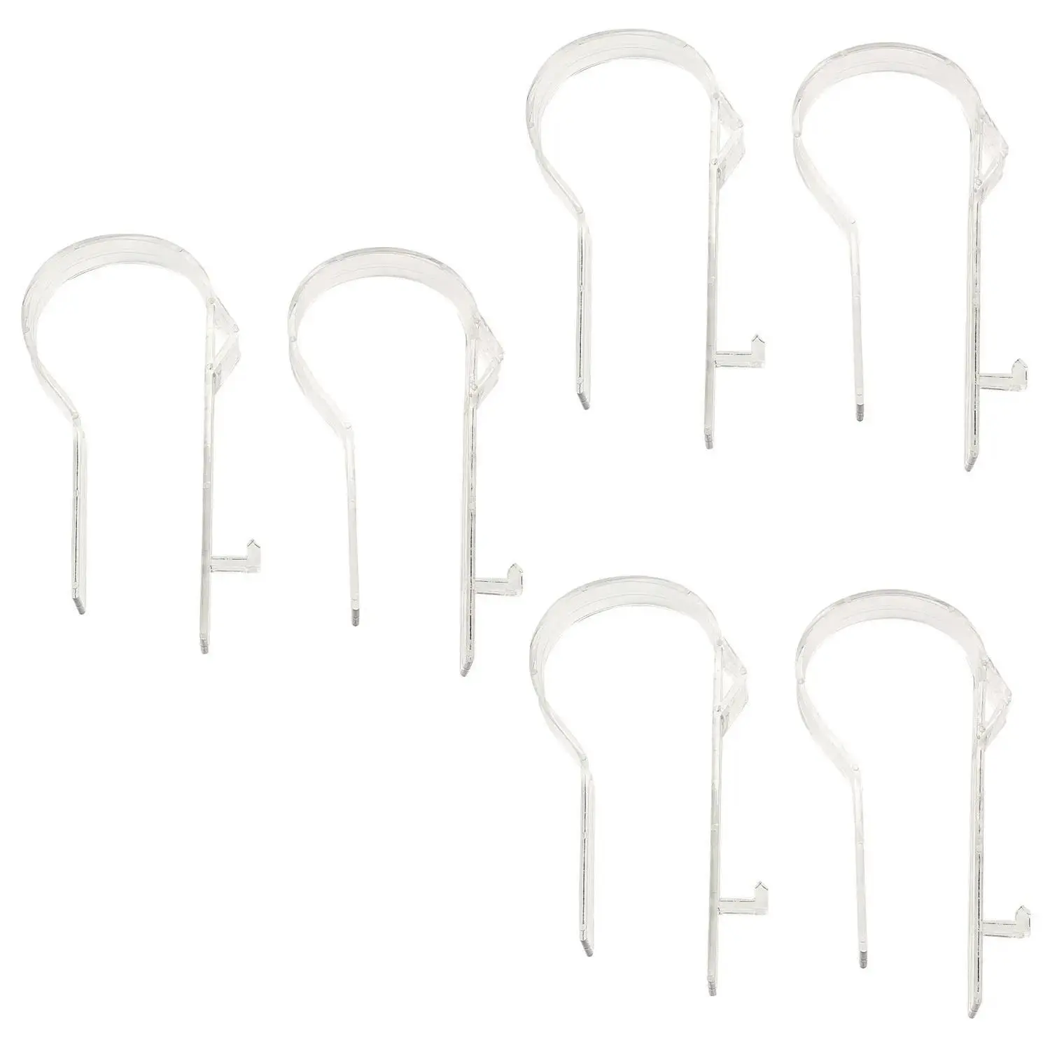 Plastic Pew Clips, Bulk 48-Pack 6-Inch Hanging Decoration Clips for Wedding Use on Either Side of the Aisle, Home Supplies Accessory