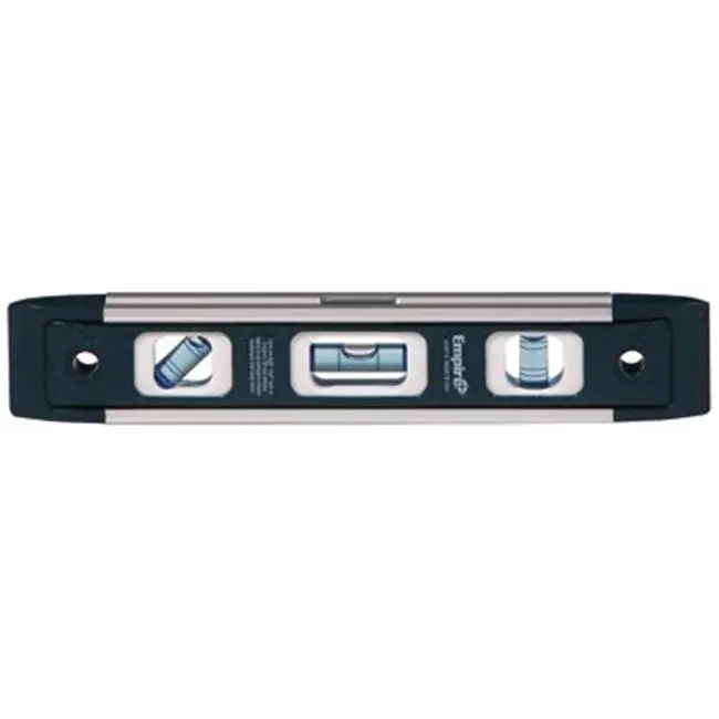 212 MAIN 9 Inch Heavy Duty Magnetic Aluminum Torpedo Level - Industrial Hardware Tool with Rubber Coating