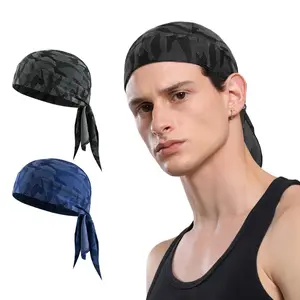 3 Counts Sports Headscarf Breathable Sweat Absorbing Sports Headband for Running Riding Skateboard Outdoor Hat Sweat Wicking Headband