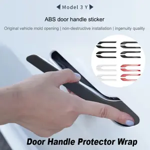 Door Handle Protector Wrap for Tesla Tesla Model 3/Y/3+ ModelY Launch Accessories Material Carbon Fiber Color Handle Cover Amagi