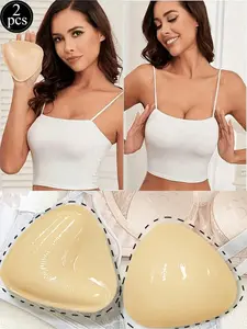 Women's large V-shaped triangular bra pads, double-sided adhesive, compresses the chest, lifts the breasts, prevents sagging, invisible and seamless bra pads, women's underwear accessories, suitable for bikinis, swimsuits, dresses, and wedding gowns.