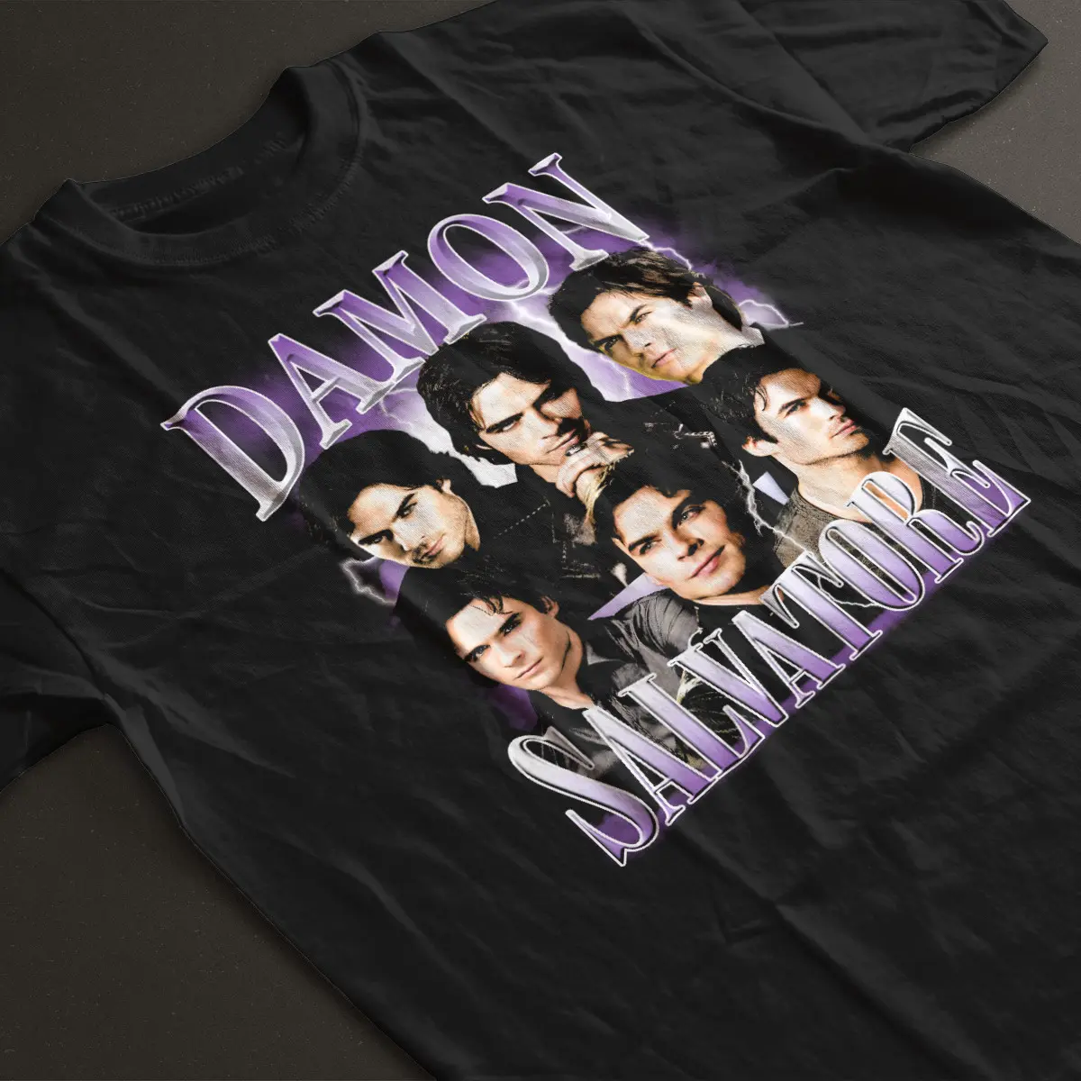 Retro Damon Vampire Graphics Shirt
