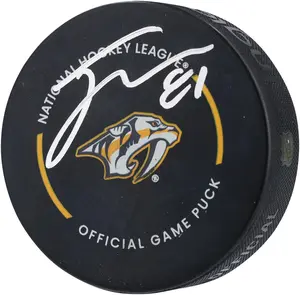 Jonathan Marchessault Nashville Predators Autographed Official Game Puck - Fanatics Authentic Certified