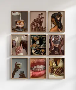 Black Woman Art Print Melanin Wall Art Black Girl Art Black Woman Decor Prints Black Girl Poster Black Woman Art