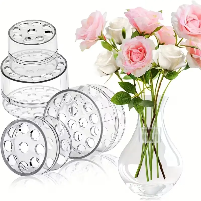 4pcs Multi-Purpose Floral Display Stands Set, Fits Various Sizes, Ideal for Vases and Artificial Roses, Enhances Home Decor
