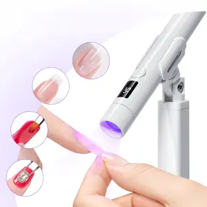 Fashionable LED nail lamp, portable nail lamp, 360° rotating nail lamp, with nail stamping kit, USB powered, perfect nail tool, a gift for your significant other