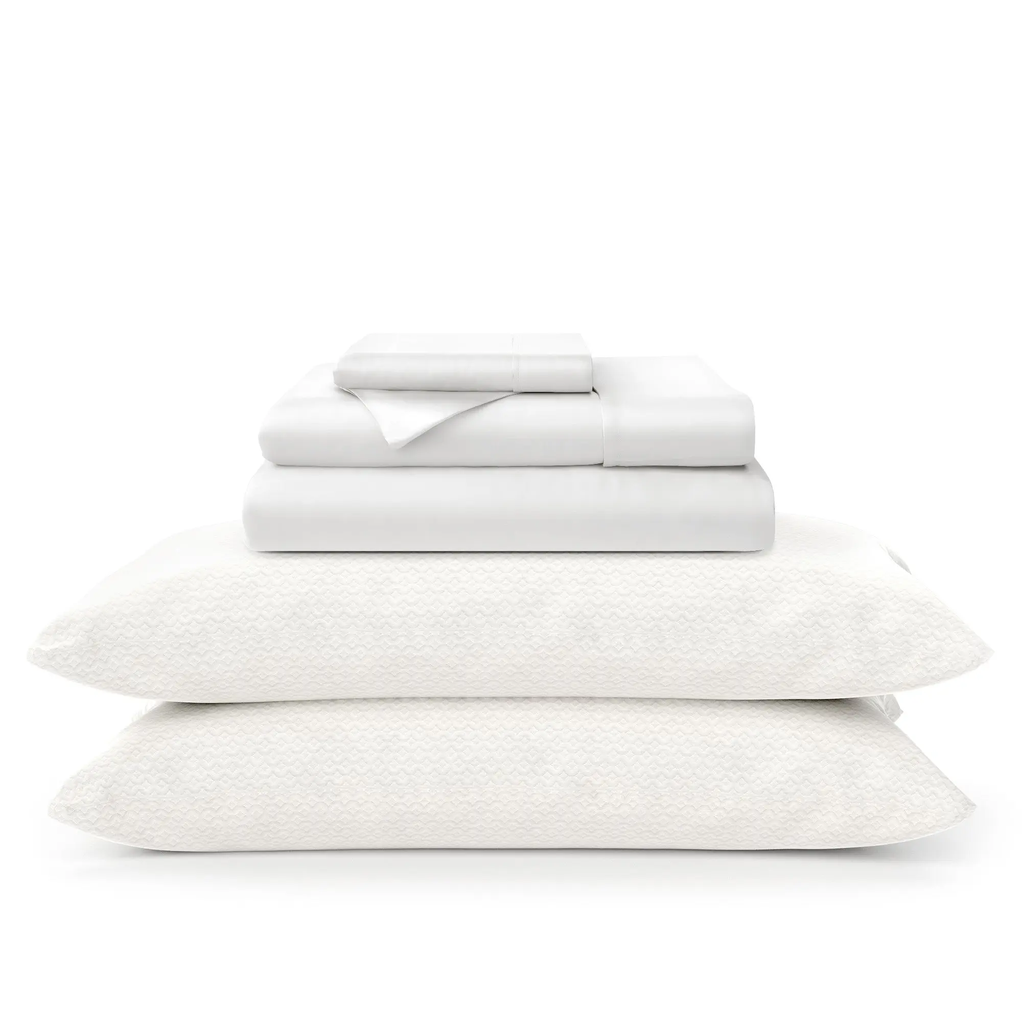 100% Bamboo Sheets & Luxury Pillows Bed Set Bundle