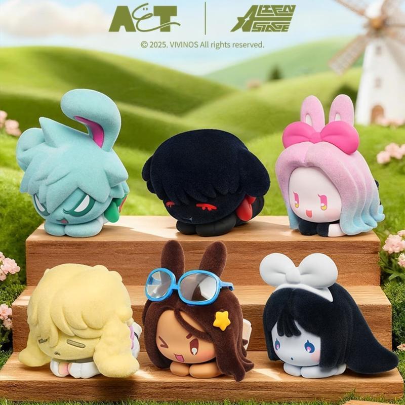 Alien Stage Rabbit Series Blind Box Figurines with Flocked Texture ...