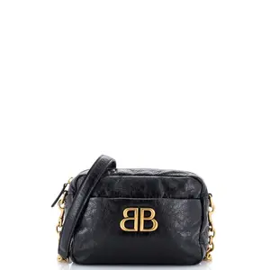 Pre-owned Balenciaga material Messenger Bags Monaco Camera Bag Leather XS by Rebag