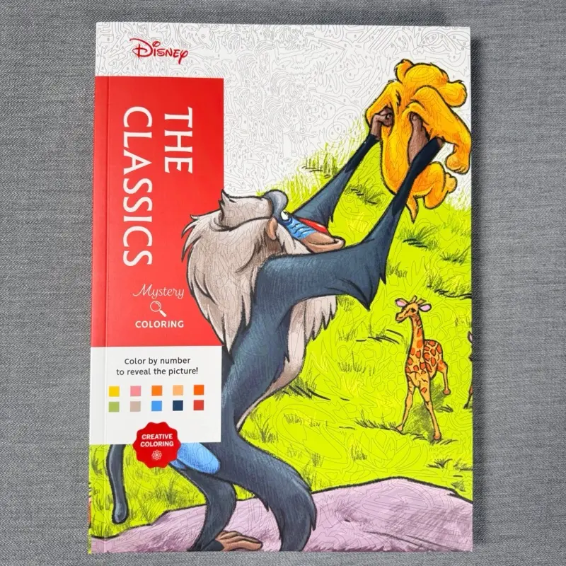 Disney Mystery Coloring: The Classics - A Color by Number Book (Disney), 100 unique illustrations