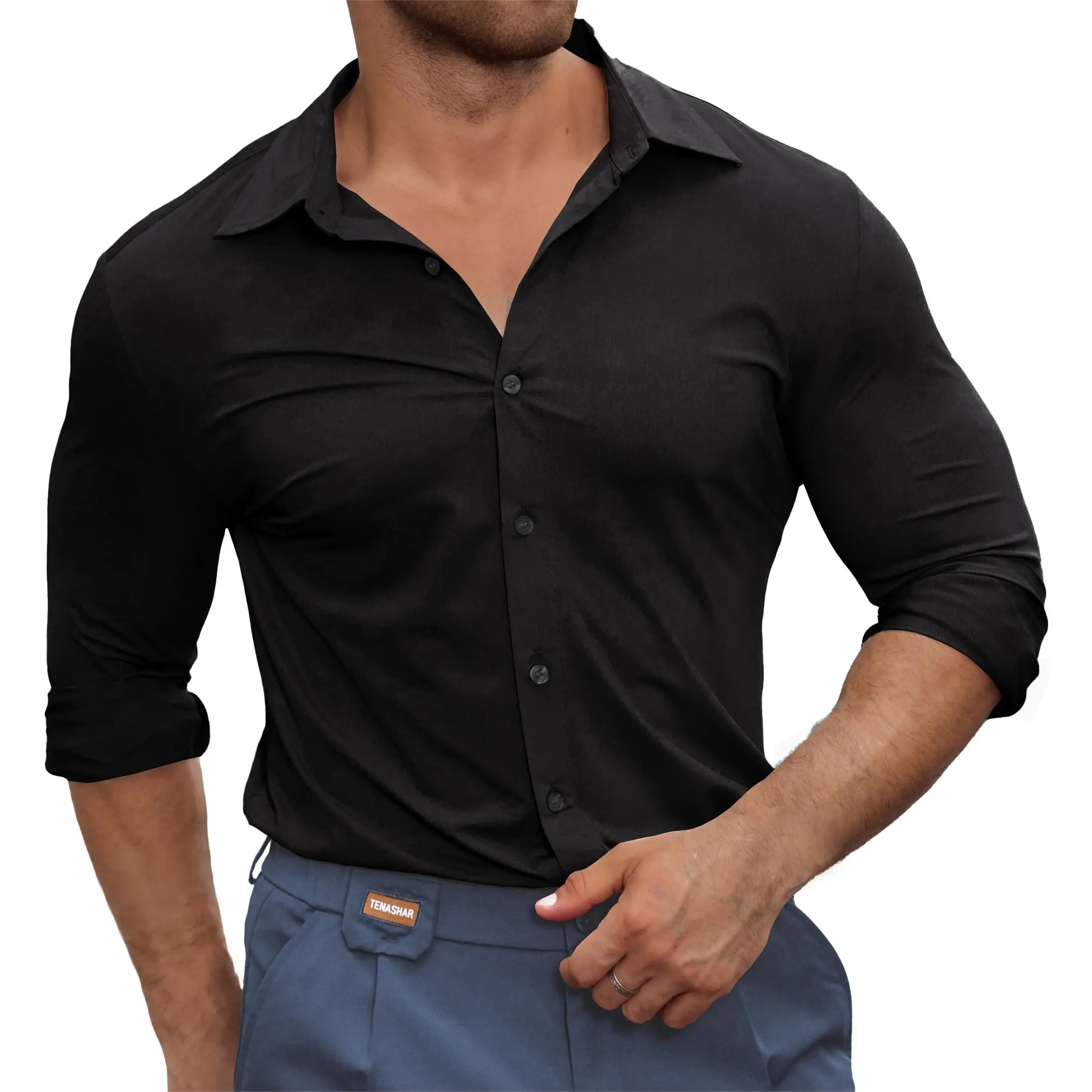 STREVATE Men's Muscle Fit Shirt,Wrinkle-Free Casual Button Down Long Sleeve Dress Shirt - TikTok Shop STREVATE Men's Muscle Fit Shirt,Wrinkle-Free Casual Button Down Long Sleeve Dress Shirt - TikTok Shop