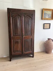 18th c. French Oak Cabinet