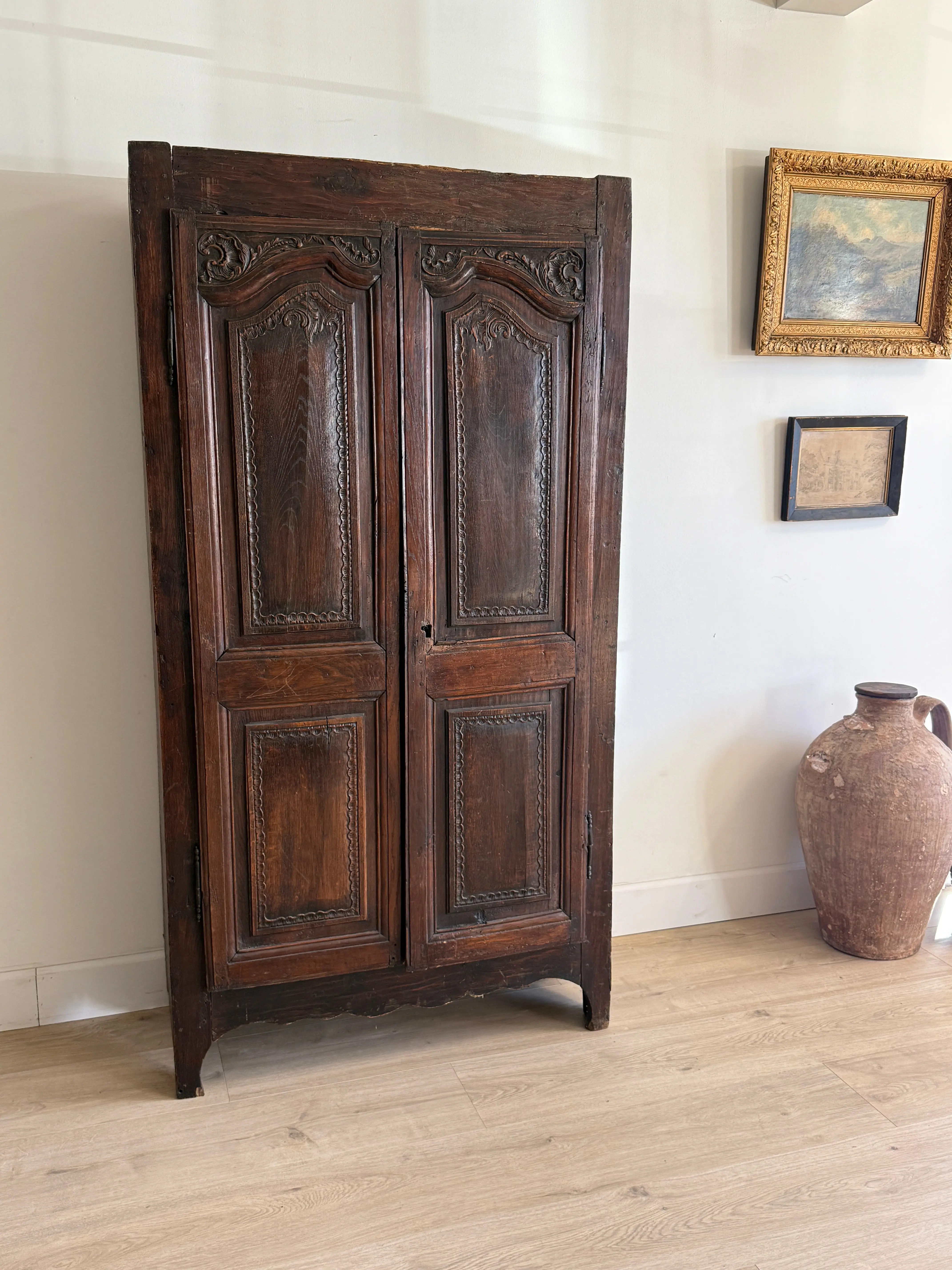 18th c. French Oak Cabinet 18th c. French Oak Cabinet