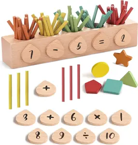 Alle Montessori Math and Counting Wooden Toy for Toddlers