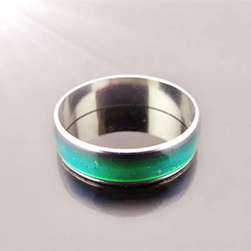 1pc Stainless Steel Mood Ring Changing Color Rings Emotion Feeling Temperature Ring For Women Men Couples Rings Fashion Jewelry