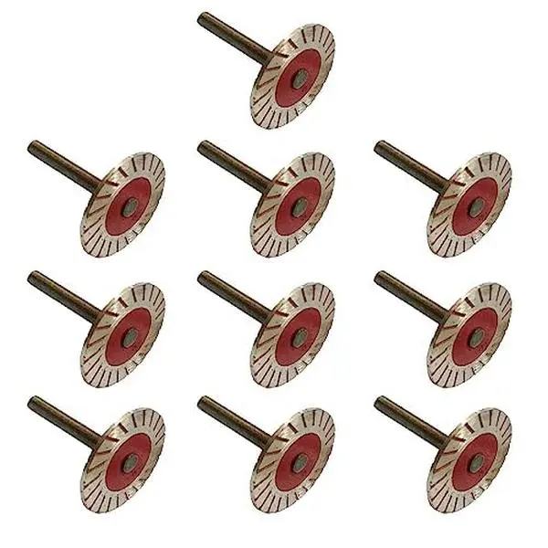 GJANSH 10PCS Stone Carving 40mm Diamond Saw BIade Diamond Cutting Discs Cut-Off Wheel Blades Mini Engraving Saw Blades for Granite Marble Ceramic Porcelain Tile